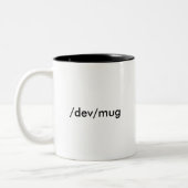Tasse 2 Couleurs Linux /dev/mug (Gauche)
