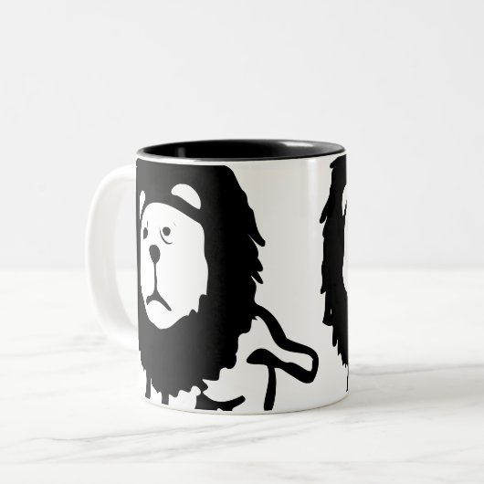 Tasse 2 Couleurs Lion (Devant gauche)