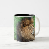 Tasse 2 Couleurs Lion 001 (Devant droit)