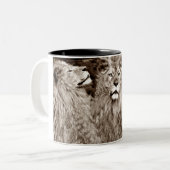 Tasse 2 Couleurs Lion, Courage, Puissance&Force_ (Devant gauche)