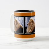 Tasse 2 Couleurs Lion d'Afrique sauvage Amateurs d'animaux Big Five (Devant gauche)