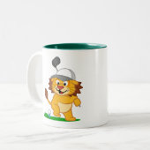 Tasse 2 Couleurs Lion de golf (Devant gauche)
