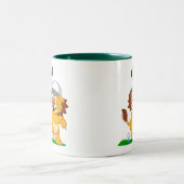 Tasse 2 Couleurs Lion de golf (Centre)