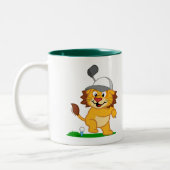 Tasse 2 Couleurs Lion de golf (Gauche)