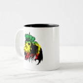Tasse 2 Couleurs Lion De Juda Rasta (Devant gauche)