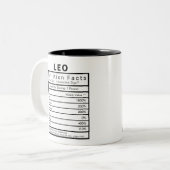 Tasse 2 Couleurs Lion étoile Statistiques de la valeur nutritive (Devant gauche)