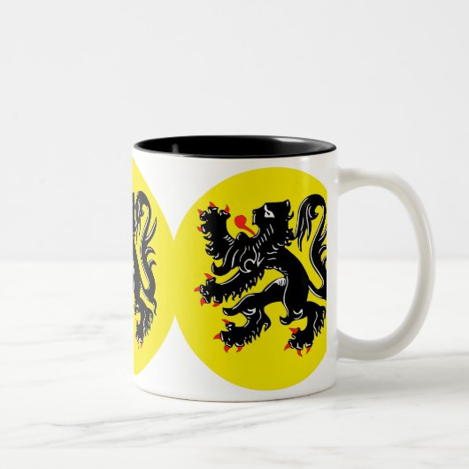 Tasse 2 Couleurs Lion flamand de Flandre (roman) (Droit)