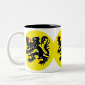Tasse 2 Couleurs Lion flamand de Flandre (roman) (Gauche)