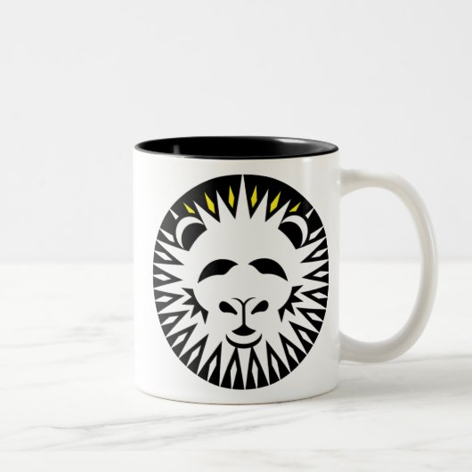 Tasse 2 Couleurs Lion Graphique Leo (Droit)