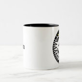 Tasse 2 Couleurs Lion Graphique Leo (Centre)