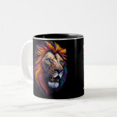 Tasse 2 Couleurs Lion le roi (Devant gauche)