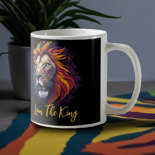 Tasse 2 Couleurs Lion le roi