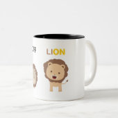 Tasse 2 Couleurs Lion Lioff (Devant droit)