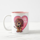 Tasse 2 Couleurs Lion Saint Valentin (Gauche)