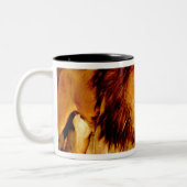 Tasse 2 Couleurs Lion solitaire (Gauche)