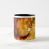 Tasse 2 Couleurs Lion solitaire (Centre)