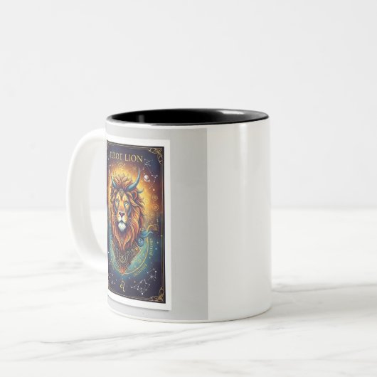 Tasse 2 Couleurs lion tarot (Devant gauche)