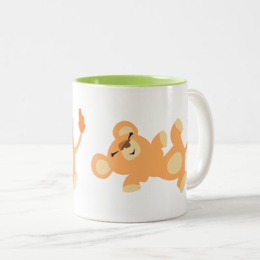 Tasse 2 Couleurs Lioness Cartoon Cute Lazy (Devant droit)