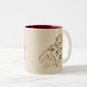 Tasse 2 Couleurs Lions (Devant droit)