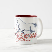 Tasse 2 Couleurs Lipizzaner (Devant droit)