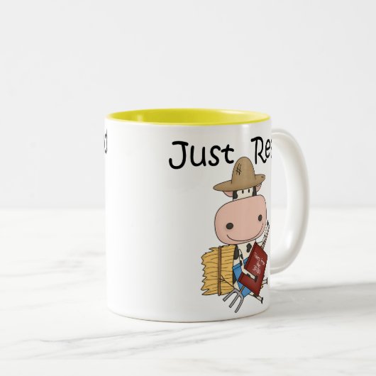 Tasse 2 Couleurs Lire juste (Devant droit)