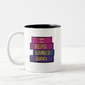 Tasse 2 Couleurs Lire les livres interdits (Gauche)
