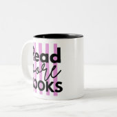 Tasse 2 Couleurs Lire plus de livres (Devant gauche)