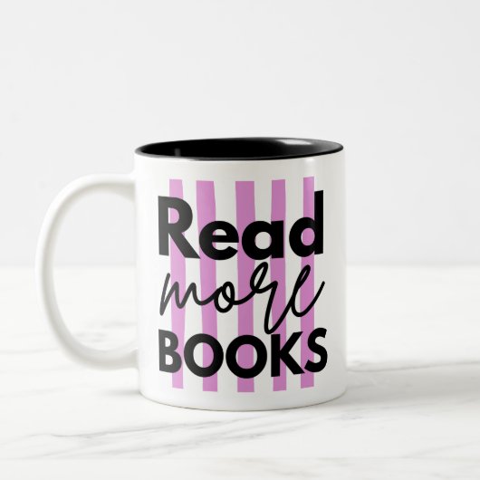 Tasse 2 Couleurs Lire plus de livres (Gauche)