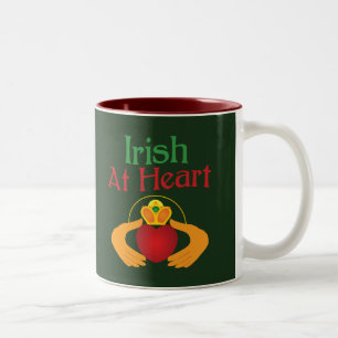Tasse 2 Couleurs L'irlandais au coeur
