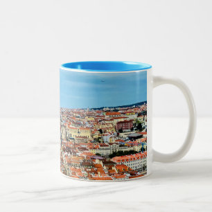 Tasse 2 Couleurs Lisbonne Voir Café Mug, Cadeau Voyageur