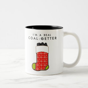 Tasse 2 Couleurs Liste de Noël drôle et coquine