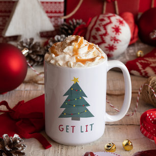 Tasse 2 Couleurs Lit   Noël drôle