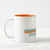 Tasse 2 Couleurs Litchfield Beach Caroline du Sud Sun Palm Trees (Gauche)