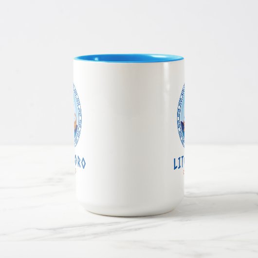 Tasse 2 Couleurs Litochoro, Grèce Conception de navires grecs (Centre)