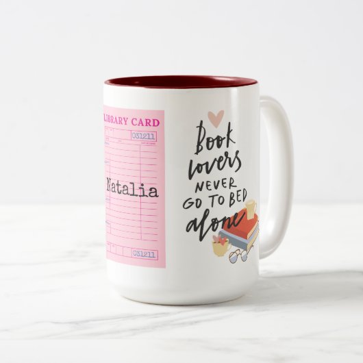 Tasse 2 Couleurs Littéraire (Devant droit)