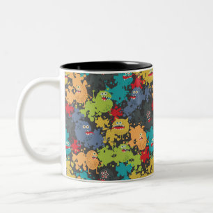 Tasse 2 Couleurs Little cute funny monsters