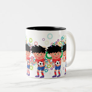 Tasse 2 Couleurs Little Football Star : Sports extérieurs Enfants