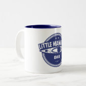Tasse 2 Couleurs Little Miami River Ohio Kayak (Devant gauche)