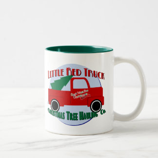 Tasse 2 Couleurs Little Red Truck Société de Transport de Sapin de