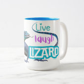 Tasse 2 Couleurs Live Laugh Lizard (Devant droit)