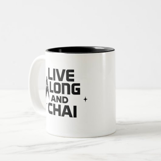 Tasse 2 Couleurs Live Long et Chai (Devant gauche)
