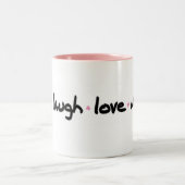 Tasse 2 Couleurs livelovelaughneigh (Centre)