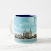 Tasse 2 Couleurs Liverpool Souvenir Musique (Devant gauche)