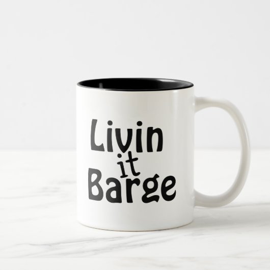Tasse 2 Couleurs Livin it Barge (Droit)