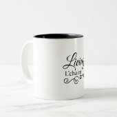 Tasse 2 Couleurs Living L'Chaim Life Hébreu Anglais (Devant gauche)