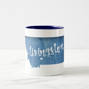 Tasse 2 Couleurs Livingston Montana Grain de Bois