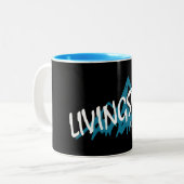 Tasse 2 Couleurs Livingston Montana Mountain (Devant gauche)