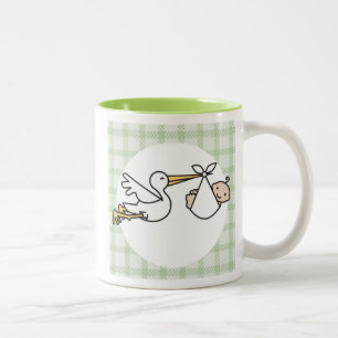 Tasse 2 Couleurs Livraison de bébé Stork