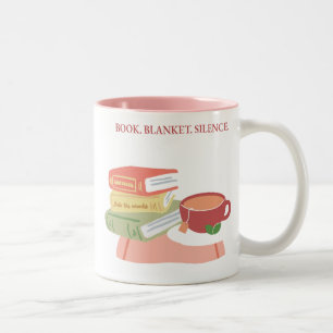Tasse 2 Couleurs Livre. Couverture. Silence.