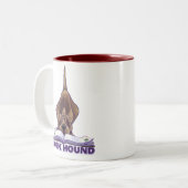 Tasse 2 Couleurs Livre de défilé animal Hound (Devant gauche)